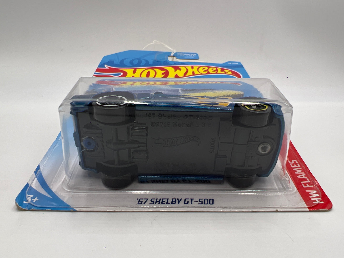 2019 Hot Wheels Flames #33 67 Shelby GT-500 Blue
