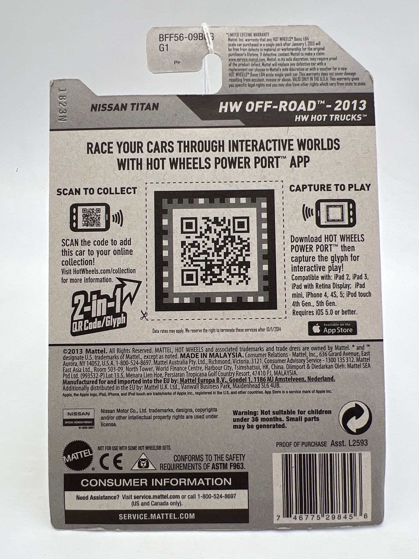 2013 Hot Wheels Kmart Exclusive #164 Nissan Titan Red