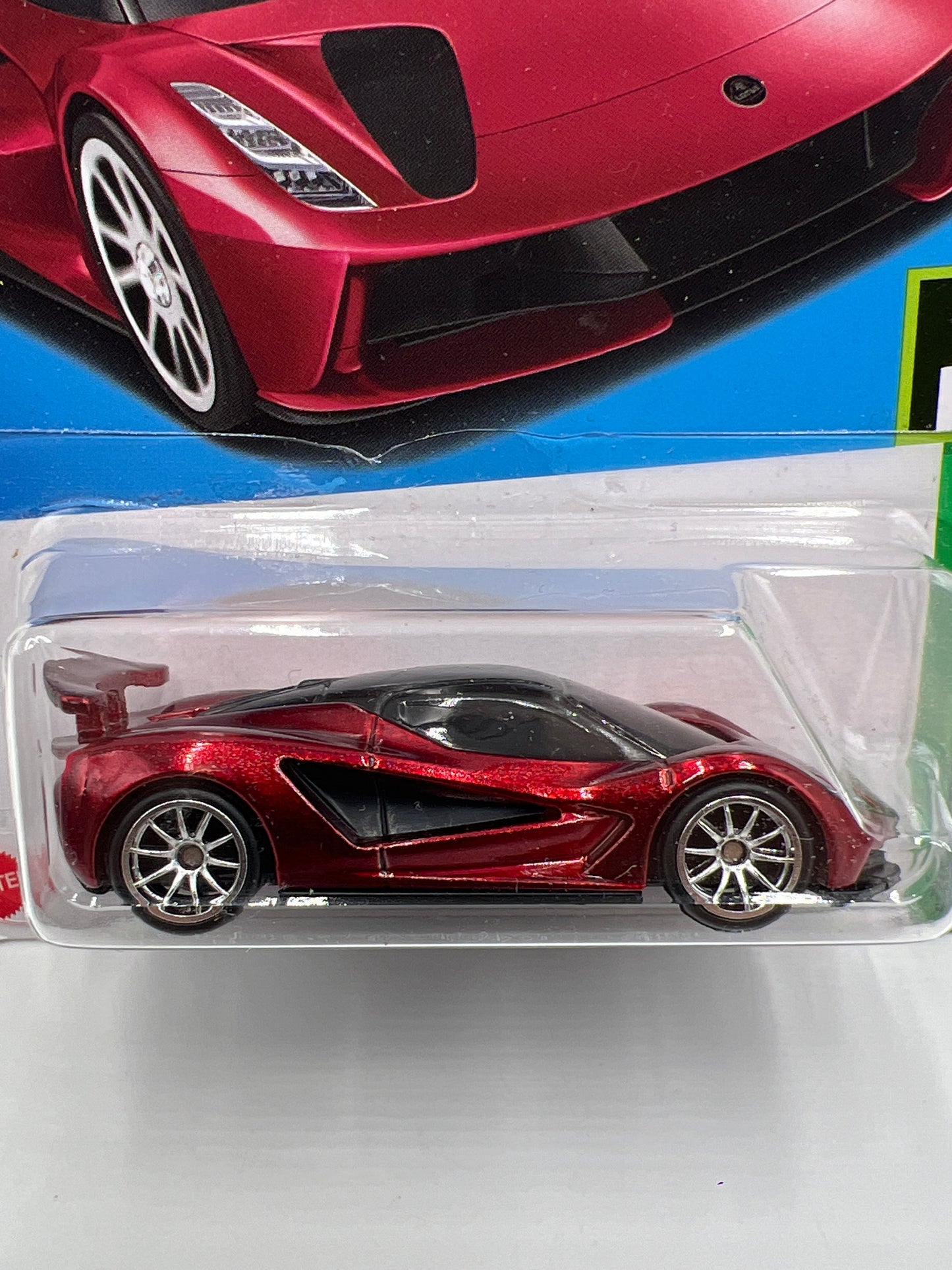 2023 Hot Wheels Super Treasure Hunt #84 Lotus Evija Red W/Protector Intl Card