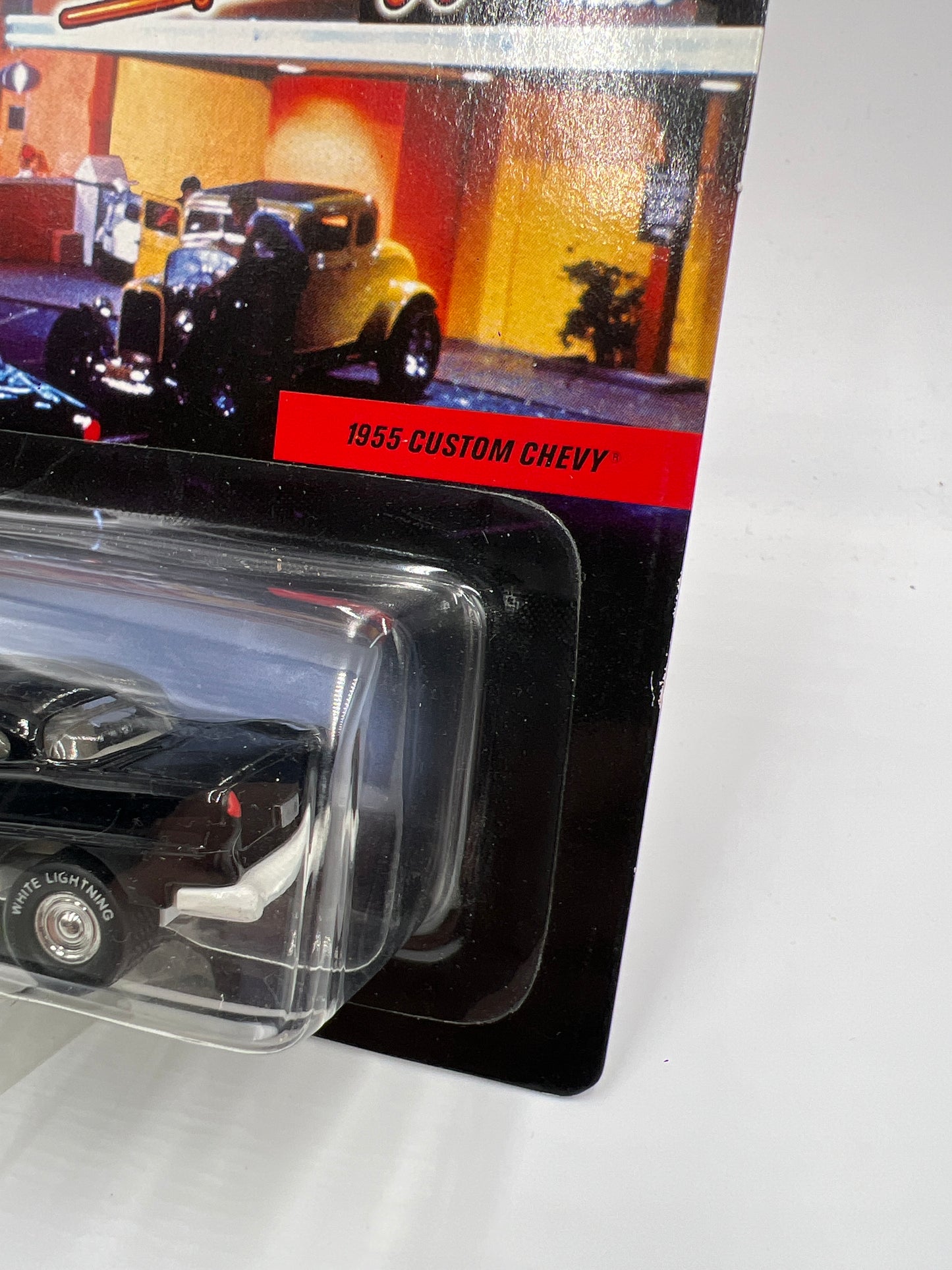 Johnny Lightning White Lightning Chase American Graffiti 1955 Custom Chevy Black