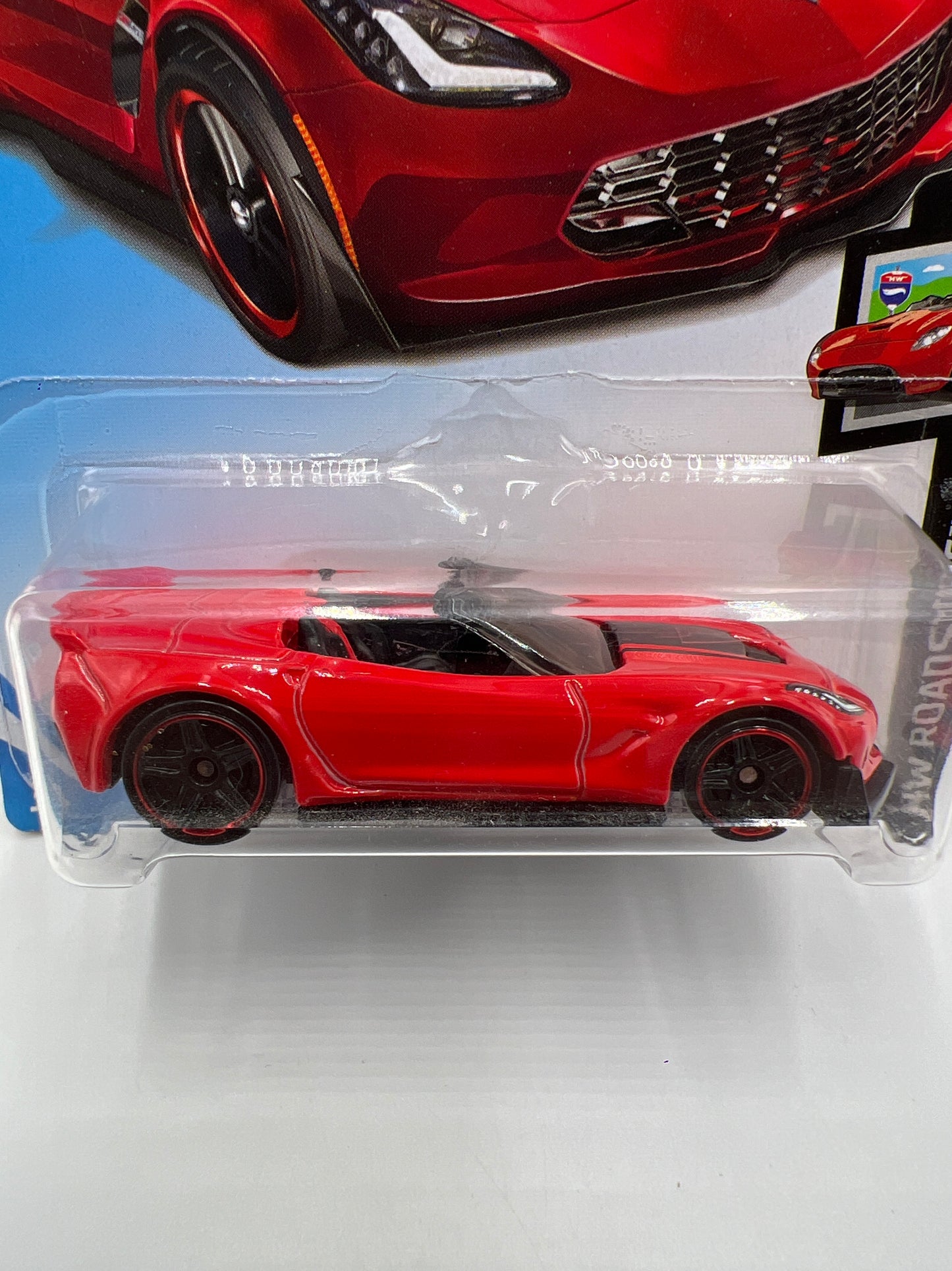 2019 Hot Wheels Roadsters #95 Corvette C7 Z06 Convertible Red 7C