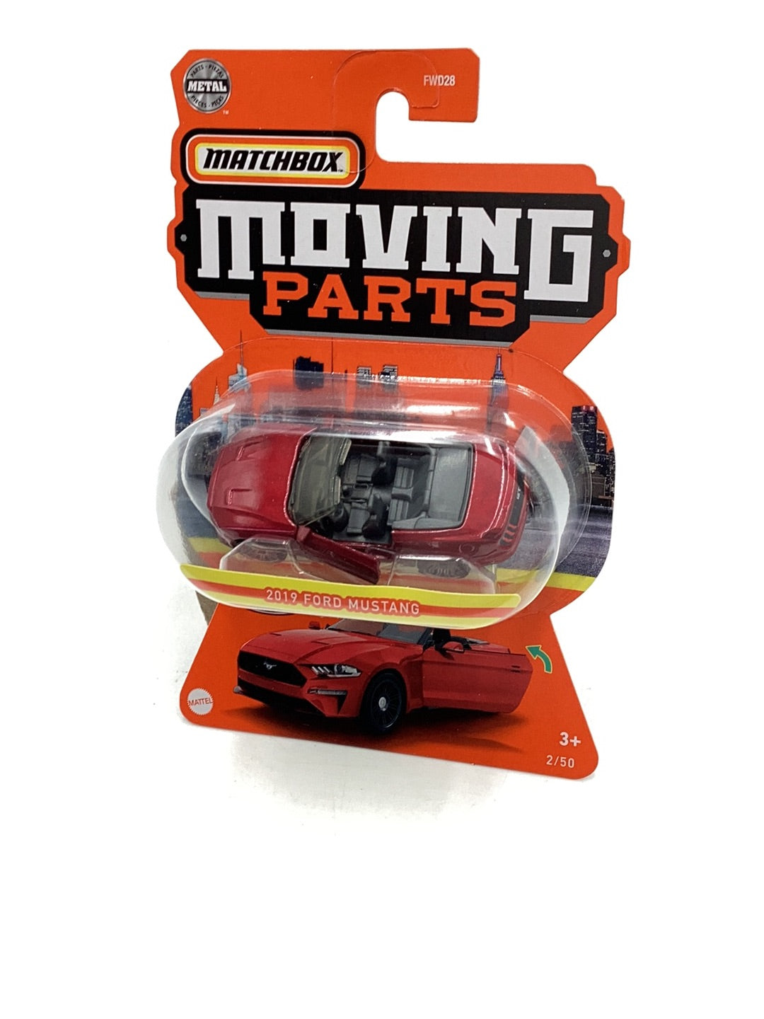 Matchbox Moving Parts 2019 Ford Mustang 2/50 165I
