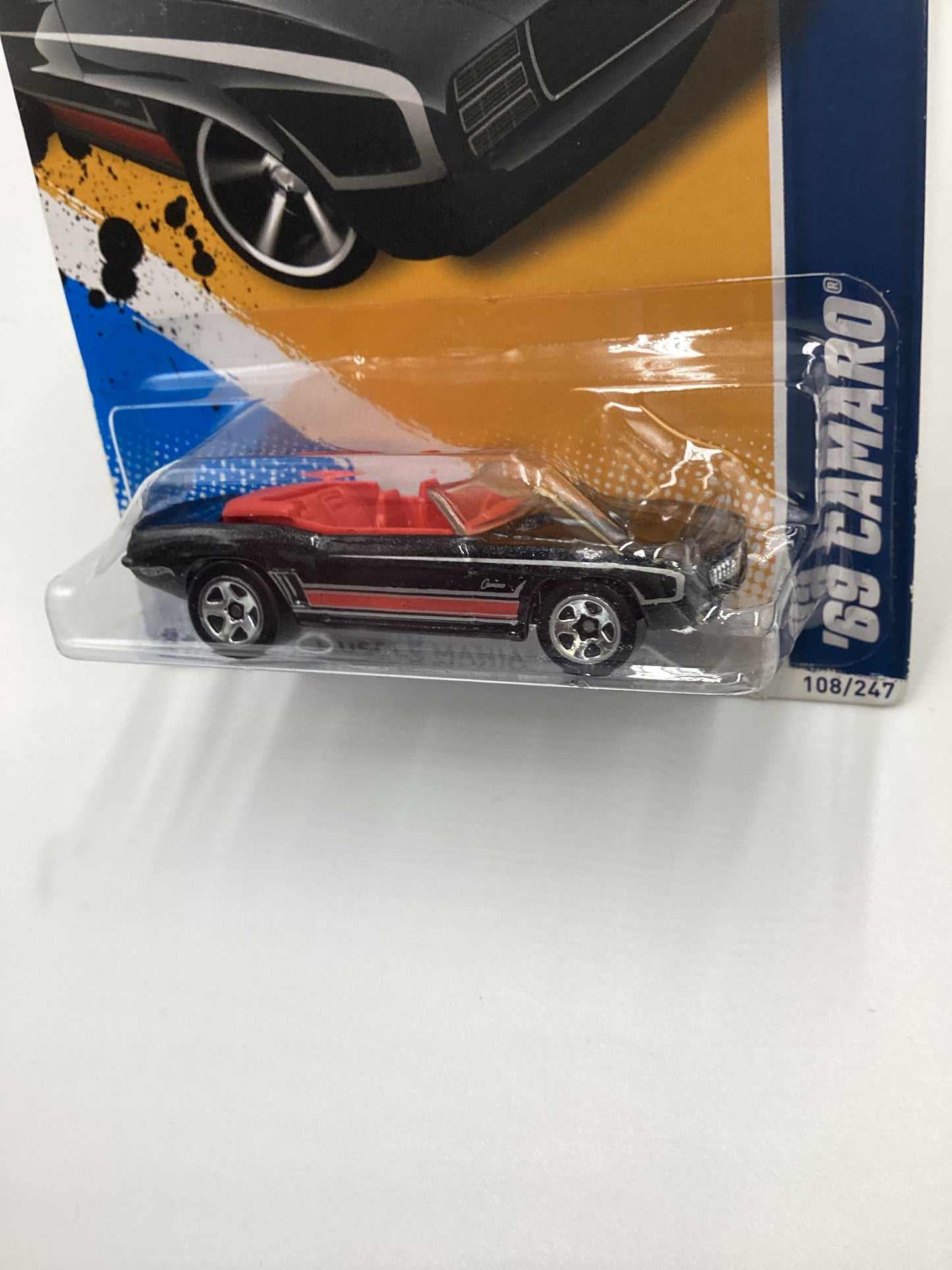 2012 Hot Wheels #108 69 Camaro Black