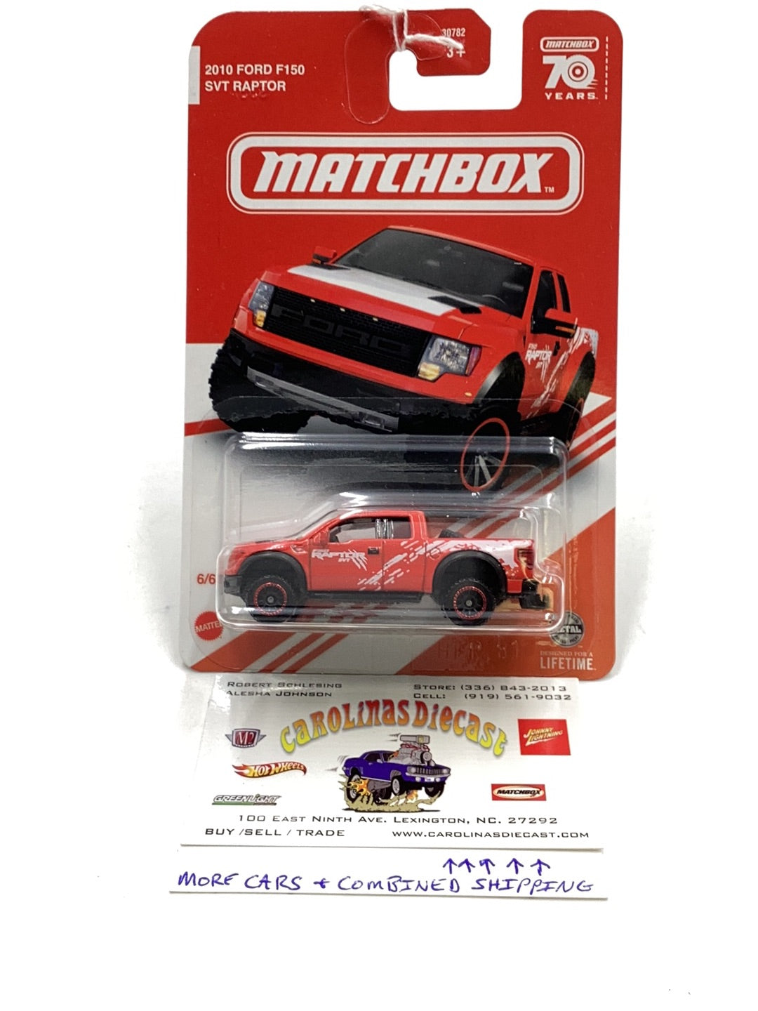 2024 Matchbox 6/6 2010 Ford F150 SVT Raptor Target Red