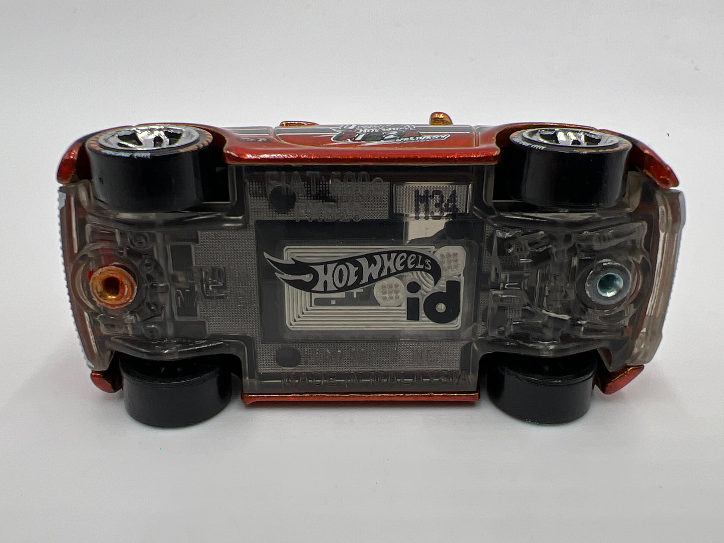 Hot Wheels iD Metro Series 1 #1 Fiat 500e Orange