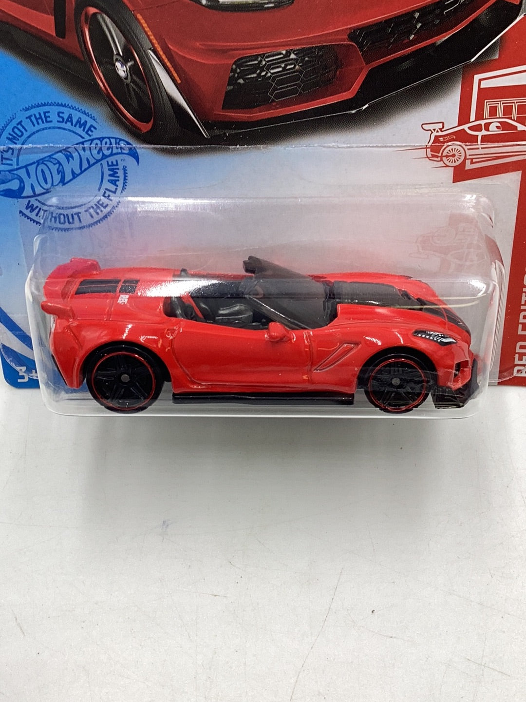 2021 Hot wheels Red edition #134 19 Corvette ZR1 Convertible 153E