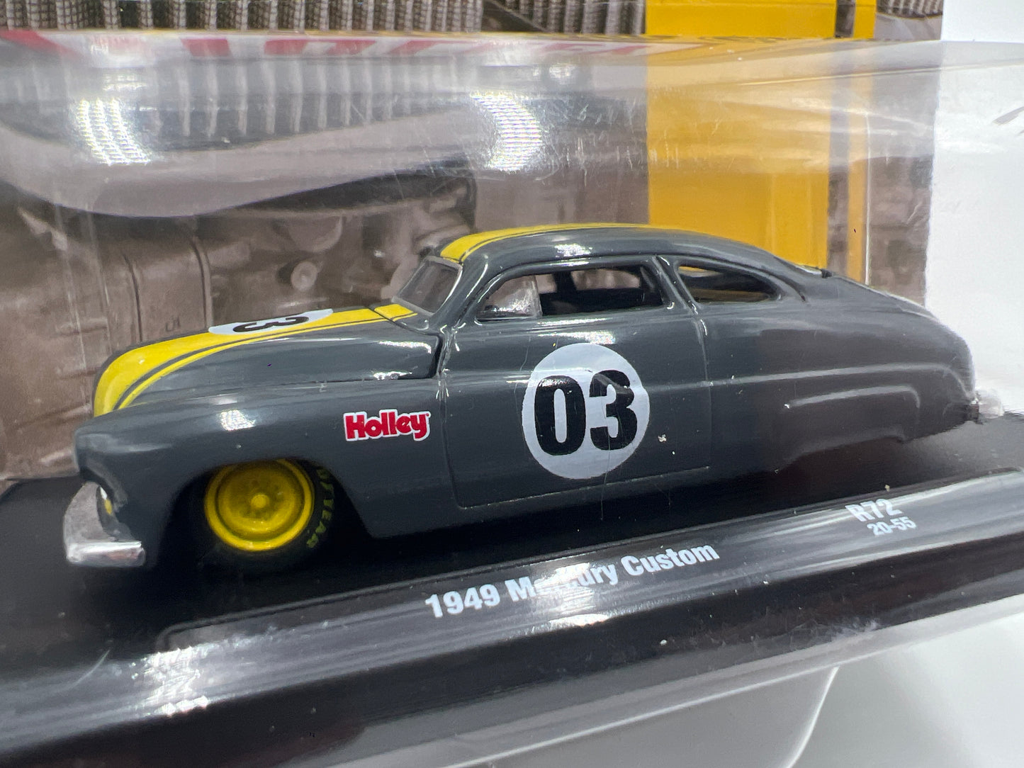 M2 Machines Auto Drivers 1949 Mercury Custom Gray Holley R72 192B