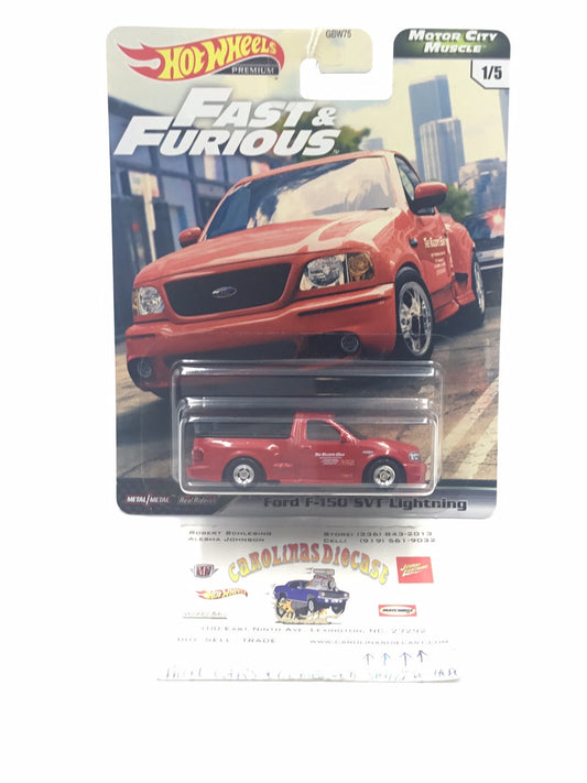 Hot wheels premium fast and furious Motor City Muscle Ford F-150 SVT Lightning