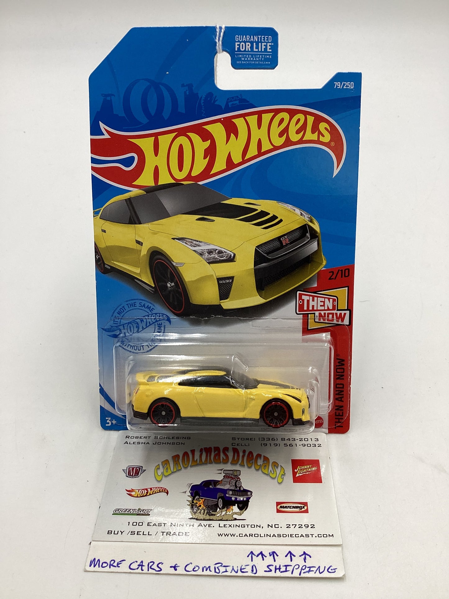 2021 Hot wheels Then and Now #79 17 Nissan GT-R (R35) Yellow 81D