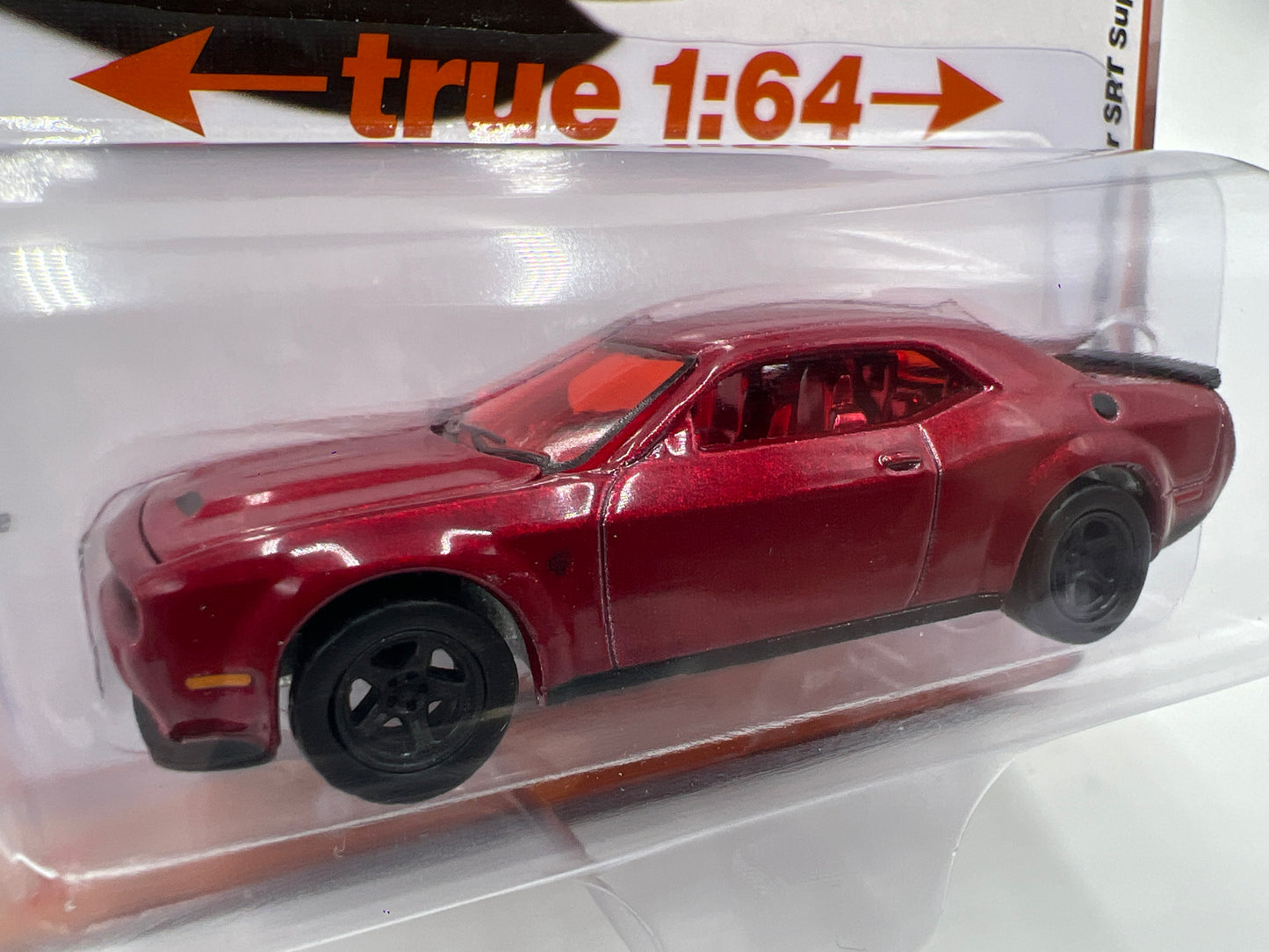 Auto World Modern Muscle Release 5 Version A CHASE 2021 Dodge Challenger SRT Super Stock Red Ultra Red