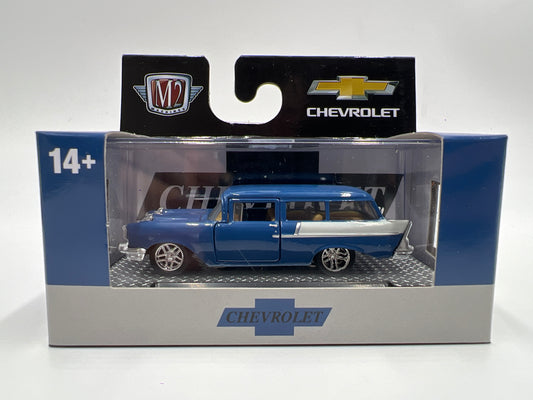 M2 Machines 1957 Chevrolet 150 Handyman Station Wagon Blue R72