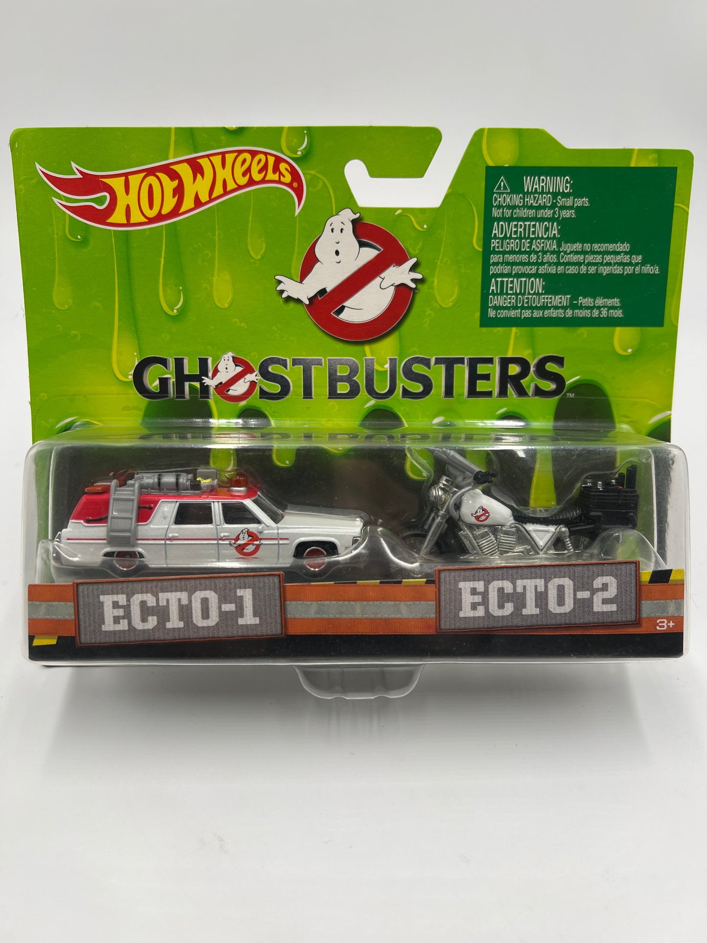 2016 Hot Wheels Ghostbusters 2 Pack Premium Ecto-1 & Ecto-2 W/Protector