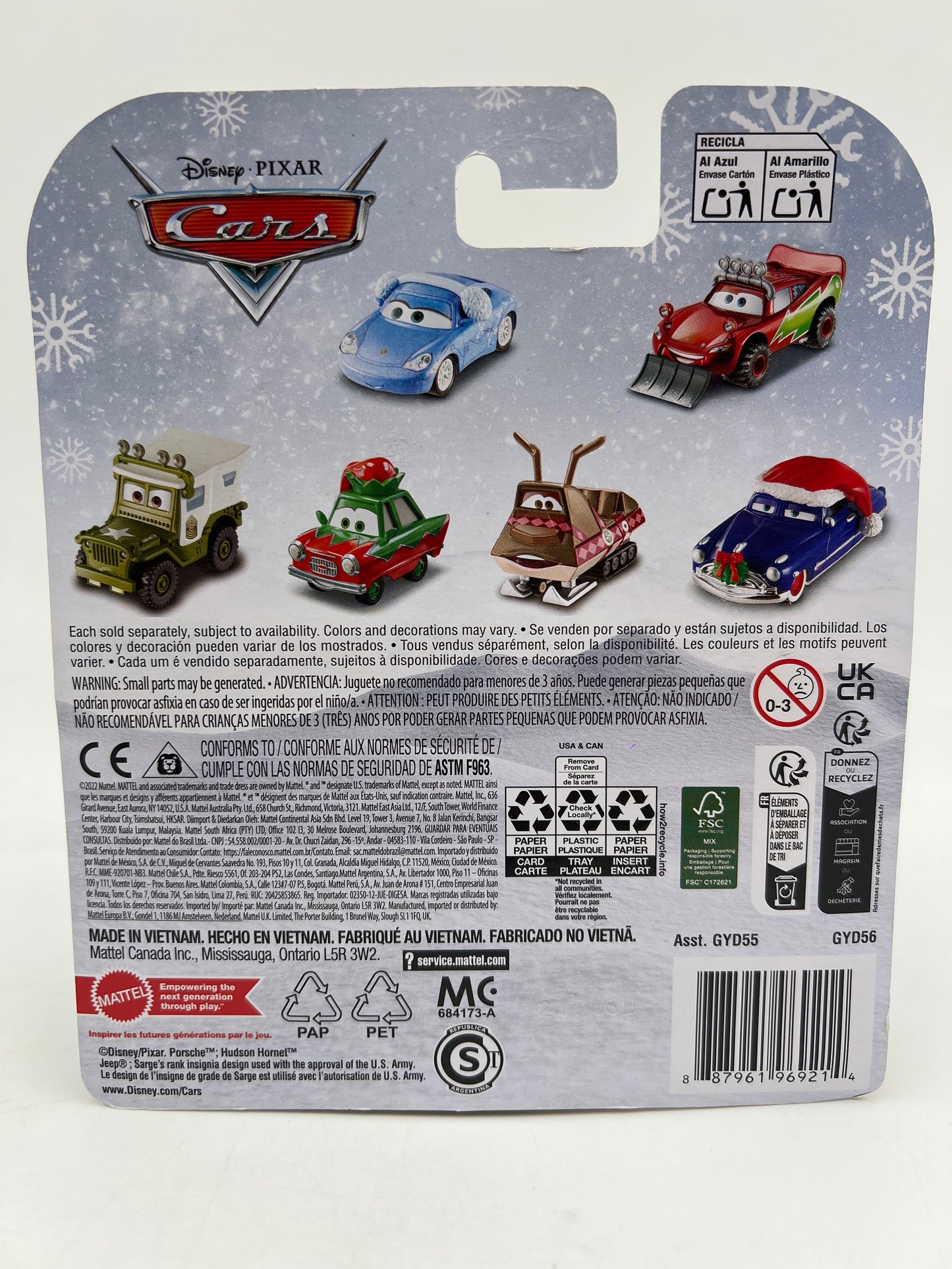 Disney Pixar Cars Winter Christmas Edition Mater 141H