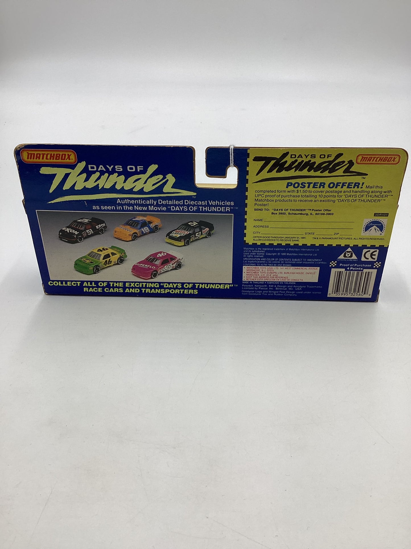 Matchbox Days of Thunder #32560 Team Transports Superflo Racing SR