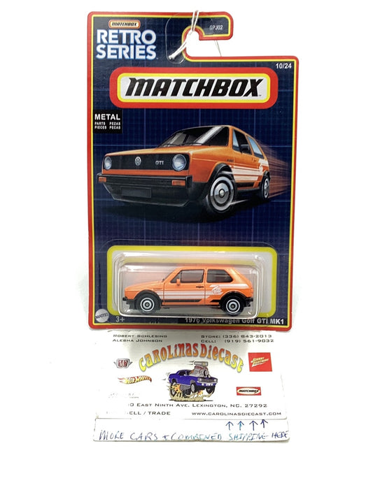 2022 Matchbox Retro Series #10 1976 Volkswagen Golf GTI MK1 Target Exclusive EE2