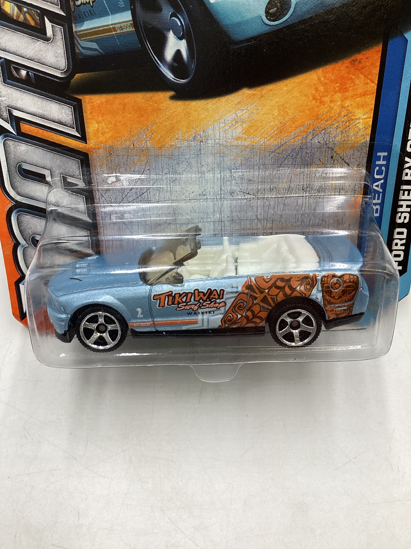 Matchbox MBX Beach #6 Ford Shelby GT500 Light Blue 208E