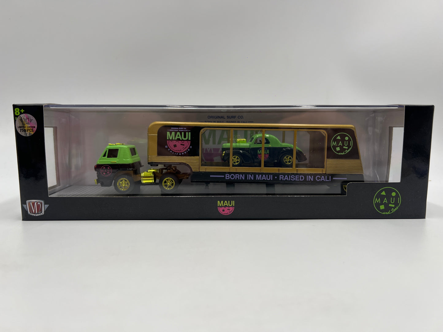 M2 Machines Auto Haulers CHASE Maui And Sons 1970 Dodge L600 COE & 1941 Willys Coupe R56