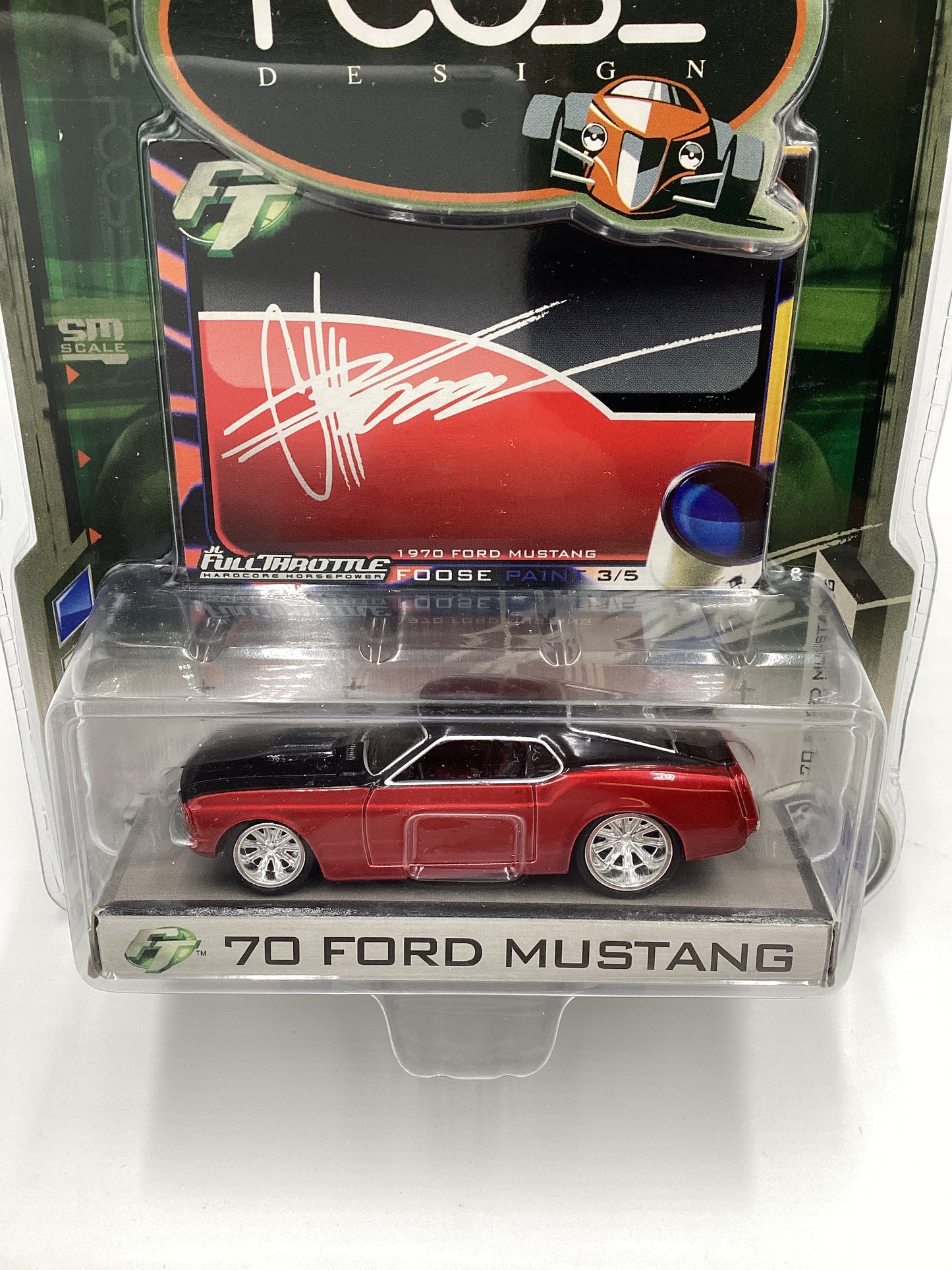 Foose Design Full Throttle #3 70 Ford Mustang Paint Edition Red/Black 188G