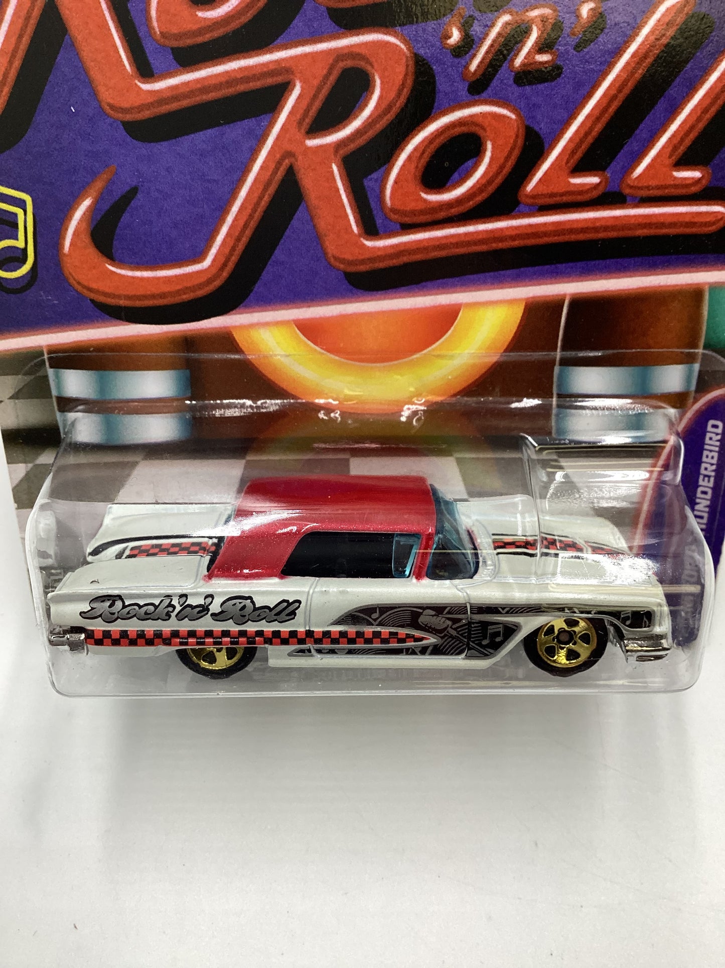 Hot wheels Jukebox Rock N Roll #12 58 Ford Thunderbird White 160J