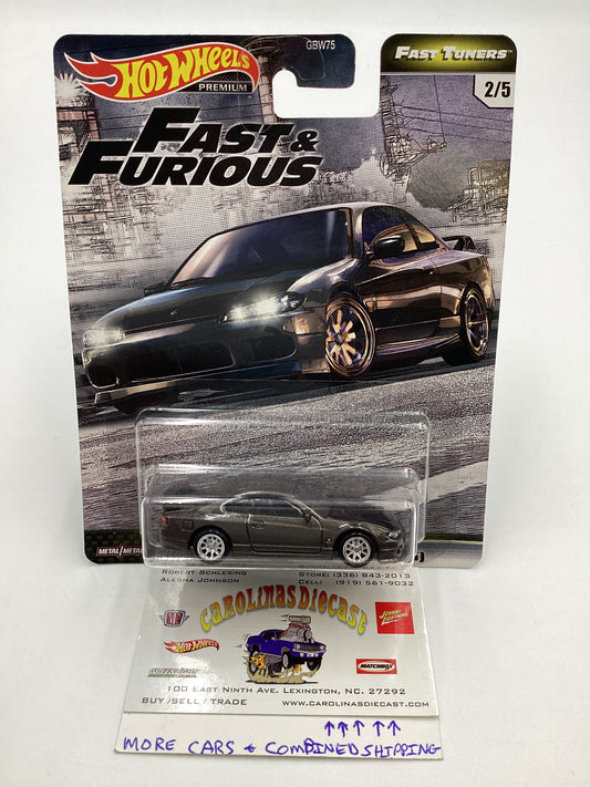 Hot wheels Fast and furious Fast Tuners #2 Nissan Silvia S15 Gray with protector