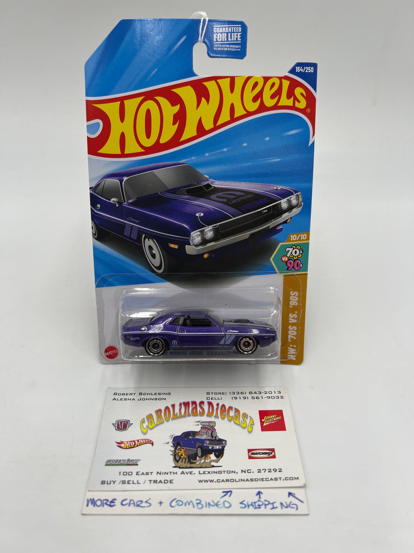 2025 Hot Wheels H Case 70s Vs. 90s #164 70 Dodge Hemi Challenger Purple