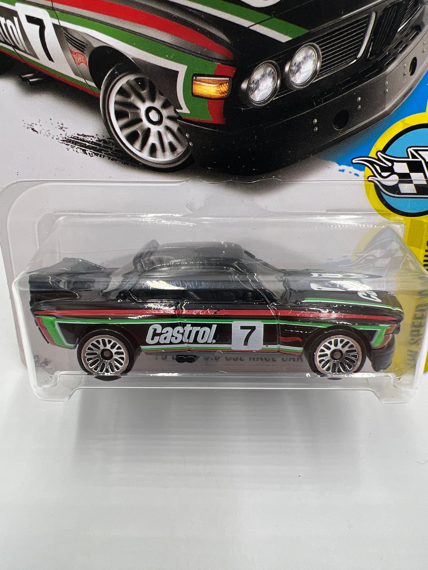 2017 Hot Wheels Speed Graphics #57 73 BMW 3.0 CSL Race Car Black Castrol 108C