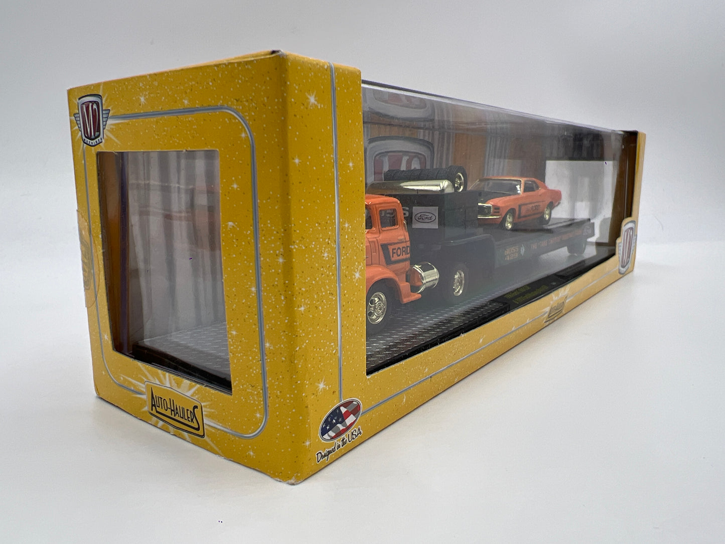 M2 Machines Auto Haulers CHASE 1956 Ford C-500 COE & 1970 Ford Mustang Boss 429 12-04