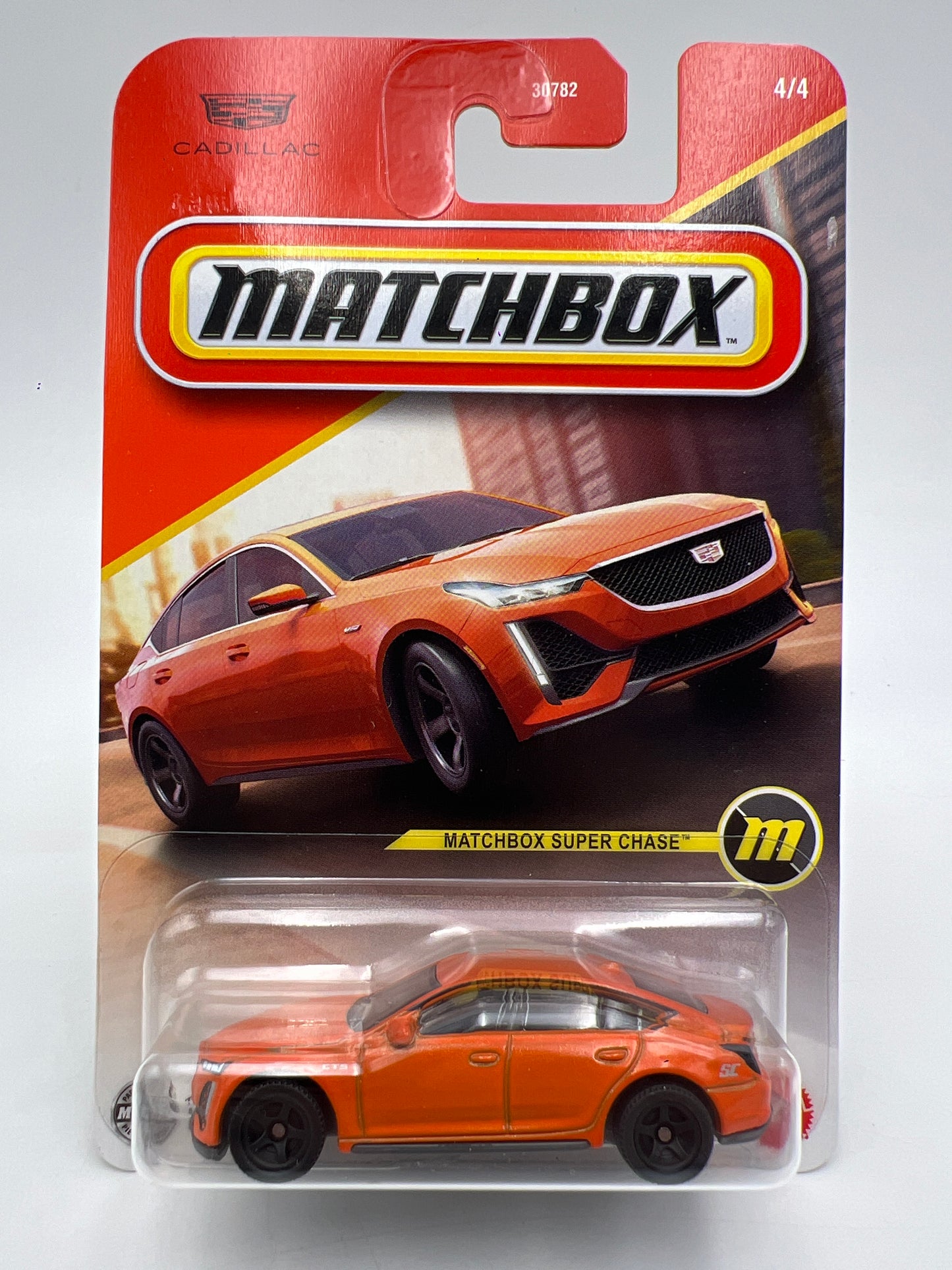 2025 Matchbox Super Chase 2021 Cadillac CT5-V Orange W/Protector