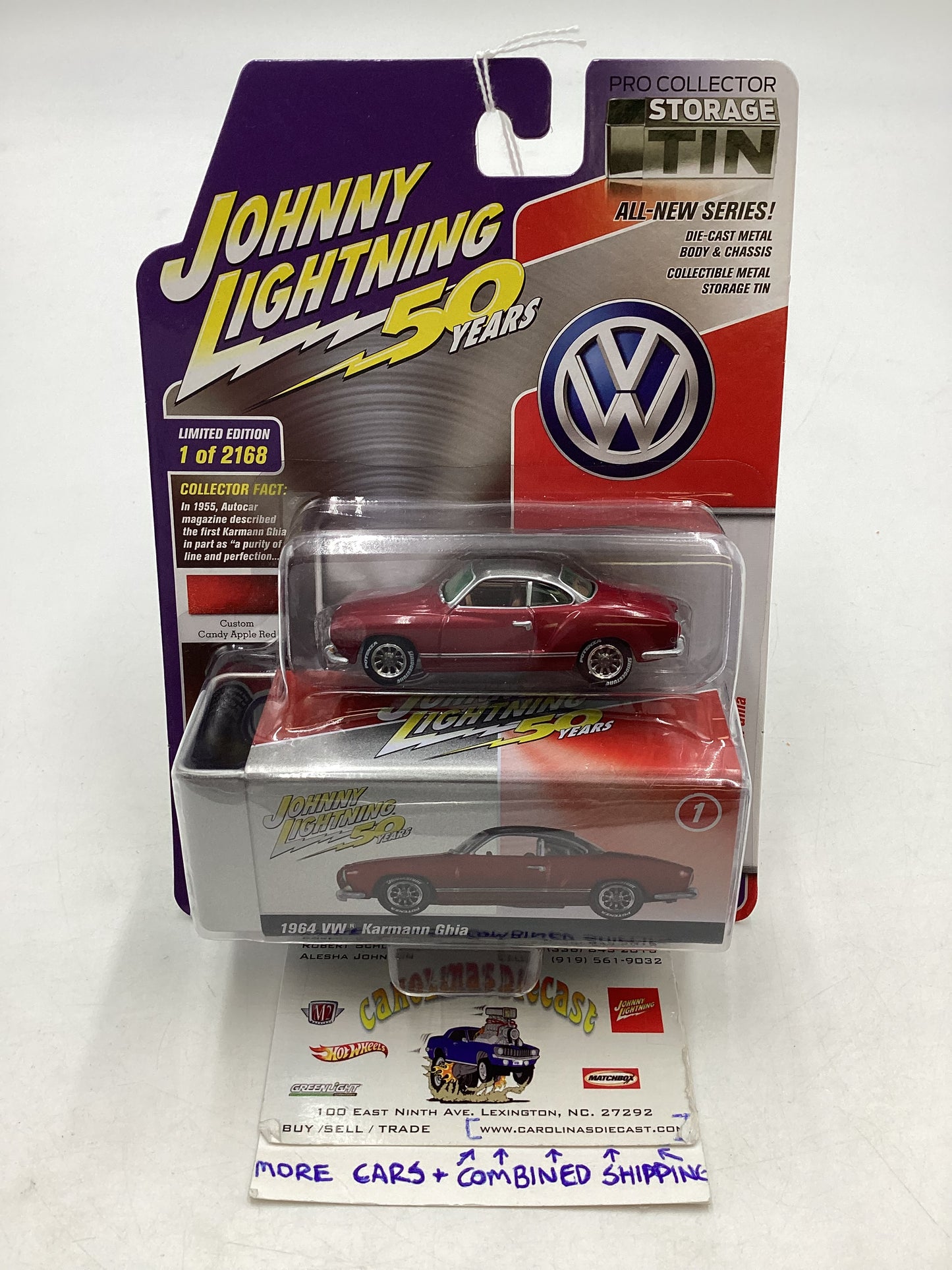 Johnny Lightning 50 Years VW 1964 Karmann Ghia 229C