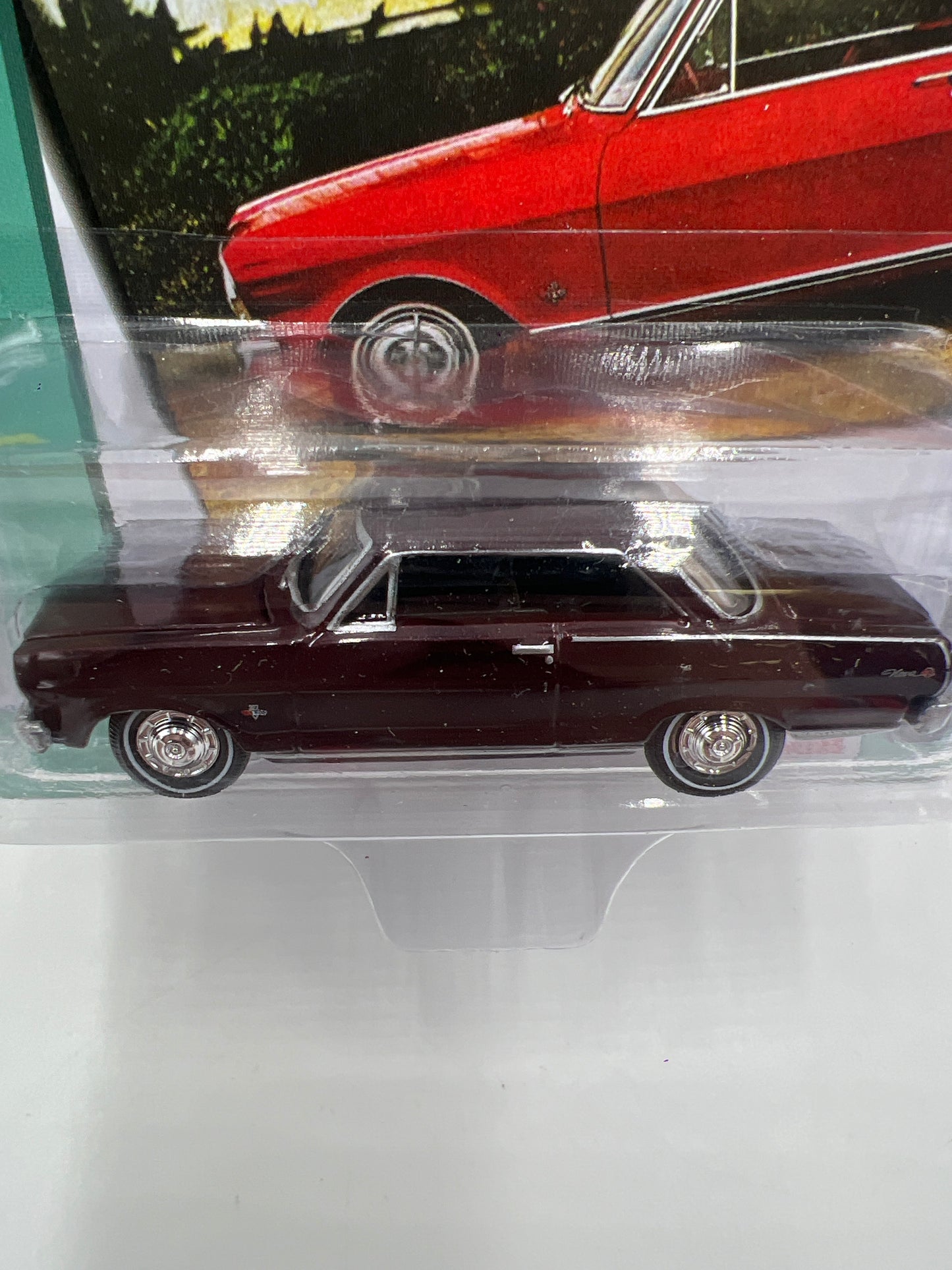 Johnny Lightning Muscle Cars U.S.A 1965 Chevy Nova SS Maroon 219G