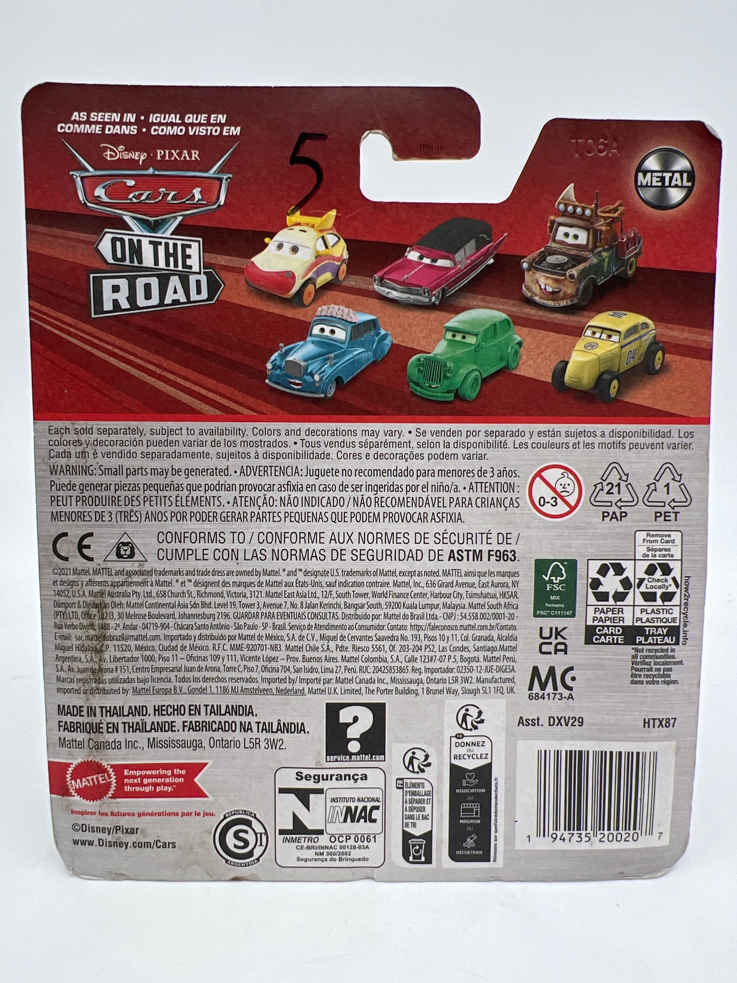 Disney Pixar Cars On The Road Lightning McQueen Deputy Hazard W/Slime