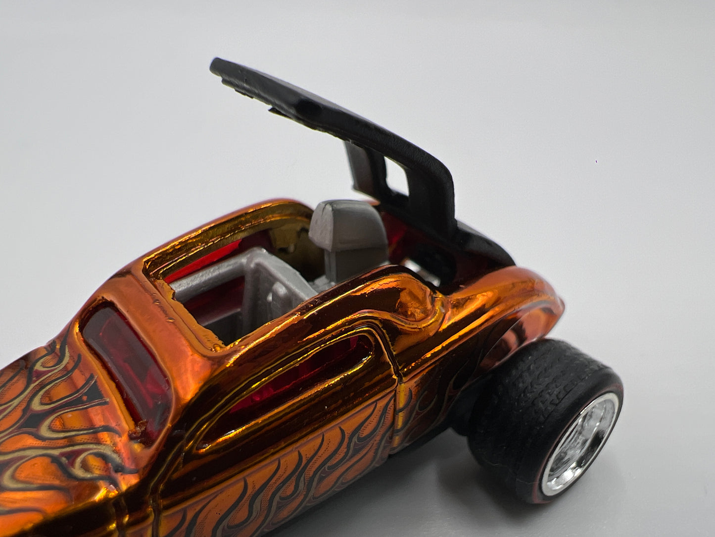 2006 Hot Wheels 1/64 Treasure Hunt Real Riders Sooo Fast Orange Loose