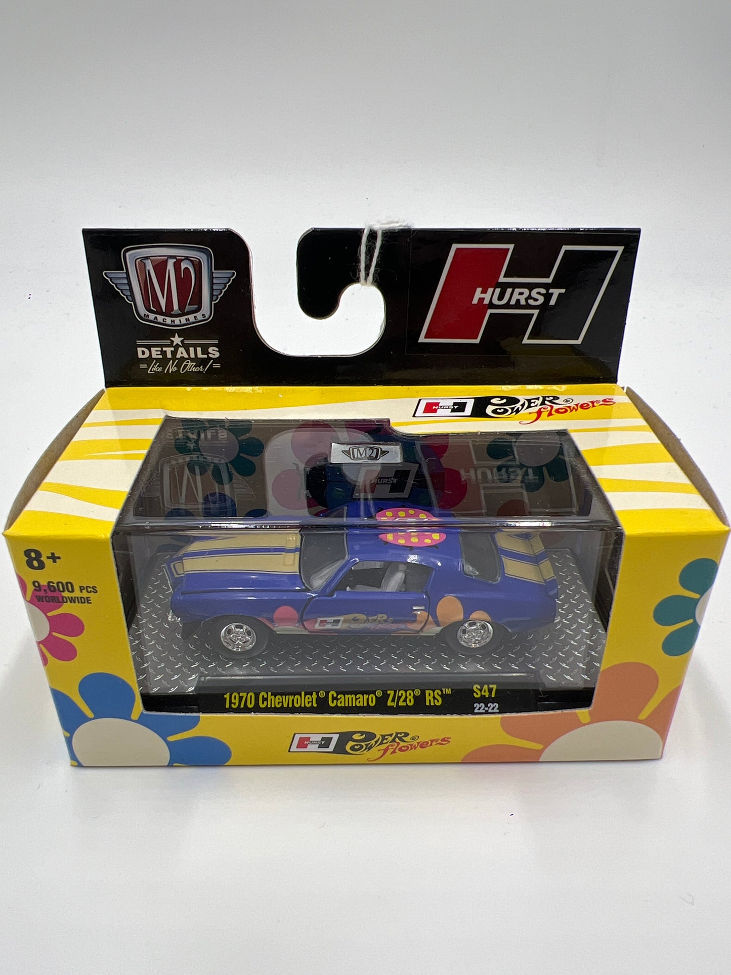 M2 Machines Hurst Power Flowers 1970 Chevrolet Camaro Z/28 RS Blue S47