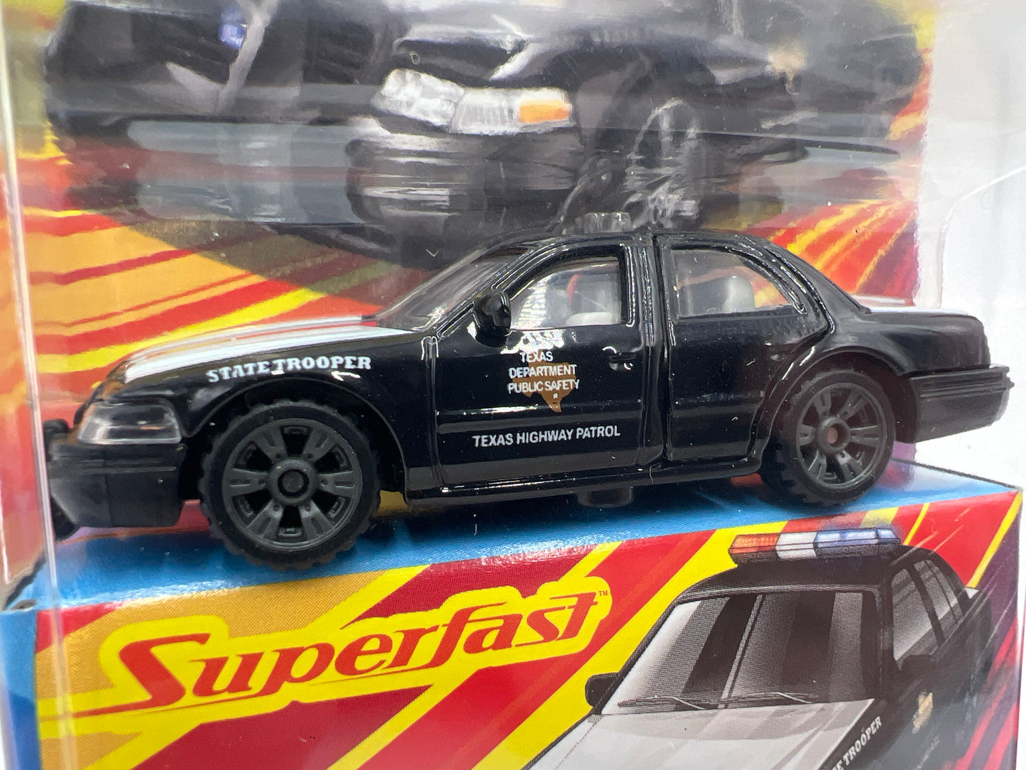 Matchbox Superfast #8 2006 Ford Crown Victoria Police Black 171H