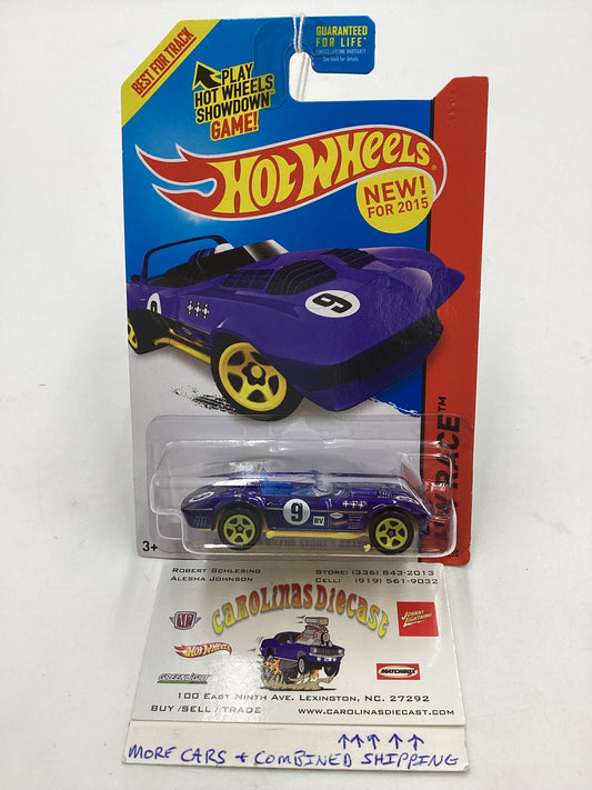 2015 Hot Wheels HW Race #179 Corvette Grand Sport Roadster Blue 1C