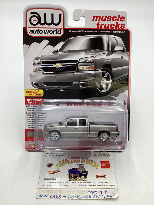 2024 Auto world Muscle Trucks 2006 Chevy Silverado SS Silver 183H