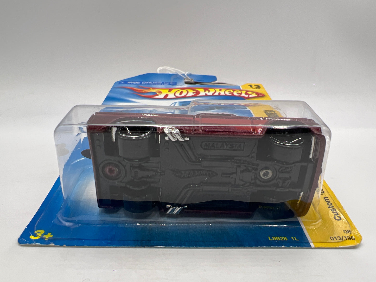 2008 Hot Wheels New Models #13 Custom 62 Chevy Dark Red W/Black Surf Board 7A