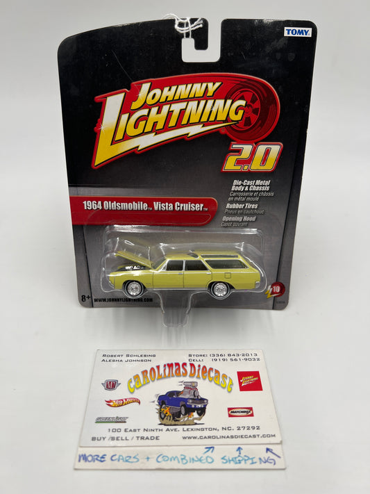 Johnny Lightning 2.0 Tomy Release #10 1964 Oldsmobile Vista Cruiser Yellow 228A