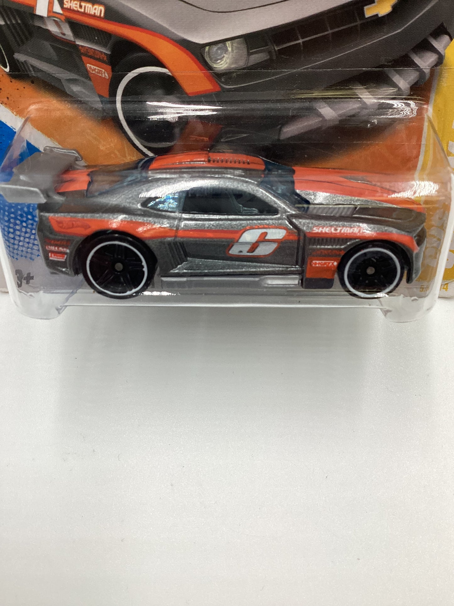 2011 Hot Wheels #5 Custom 11 Camaro Gray Short Card 14B