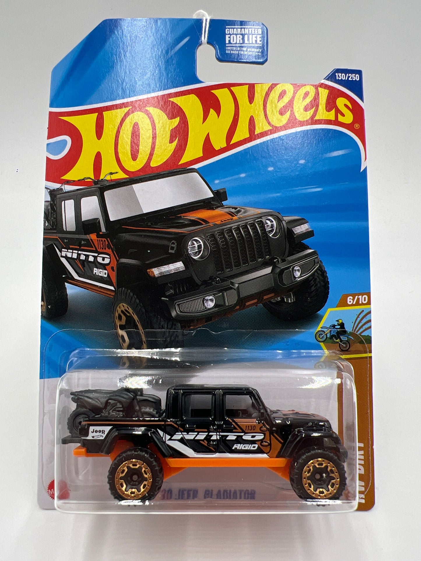 2025 Hot Wheels F Case HW Dirt #130 20 Jeep Gladiator Black Nitto 45B