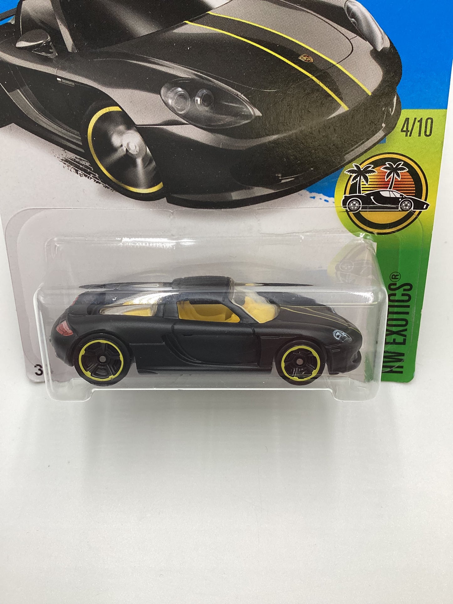 2016 Hot Wheels #74 Porsche Carrera GT Matte Black 99C