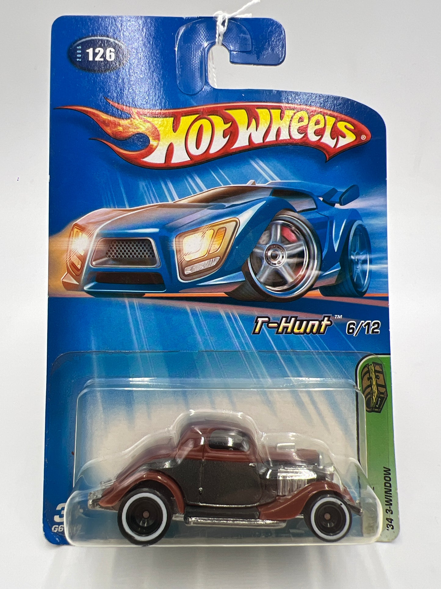 2005 Hot Wheels T-Hunt #126 Treasure Hunt 34 3-Window W/Real Riders 282D