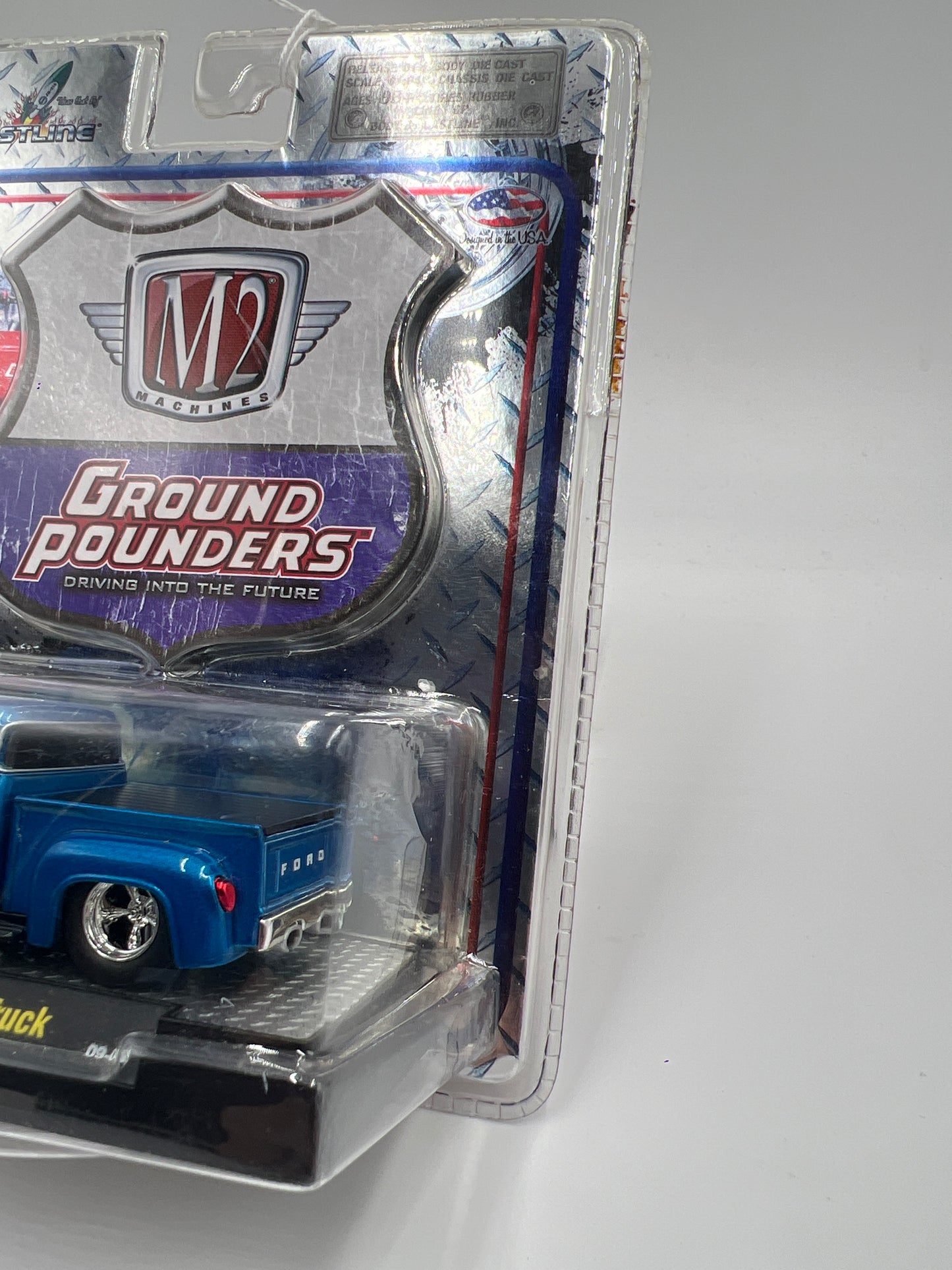 M2 Machines Ground Pounders 1956 Ford F-100 Truck Blue 09-04 197D