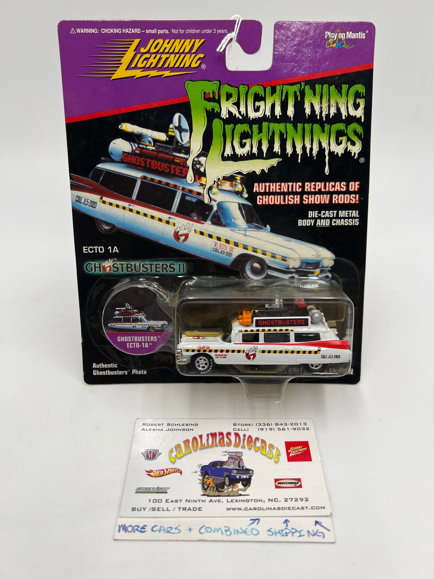 Johnny Lightning Frightning Lightnings Ghostbusters II Ecto 1A White 220A