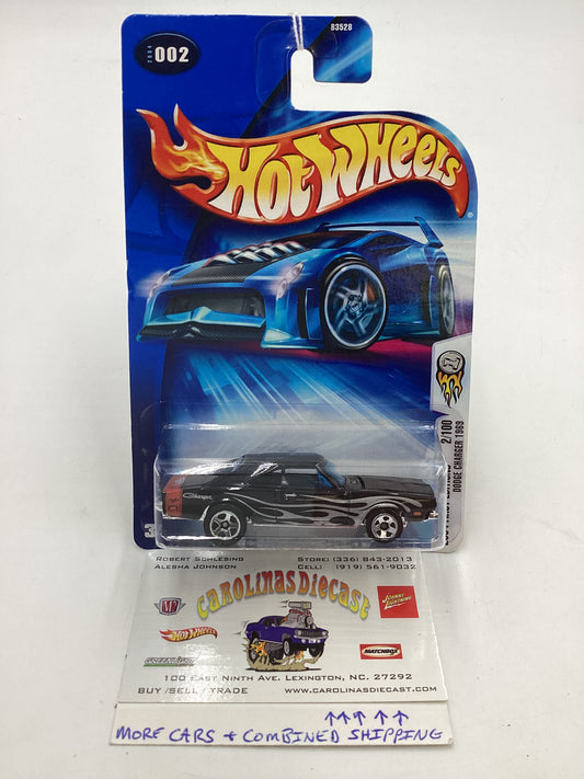 2004 Hot Wheels First Editions #002 Dodge Charger 1969 opening hood 57E