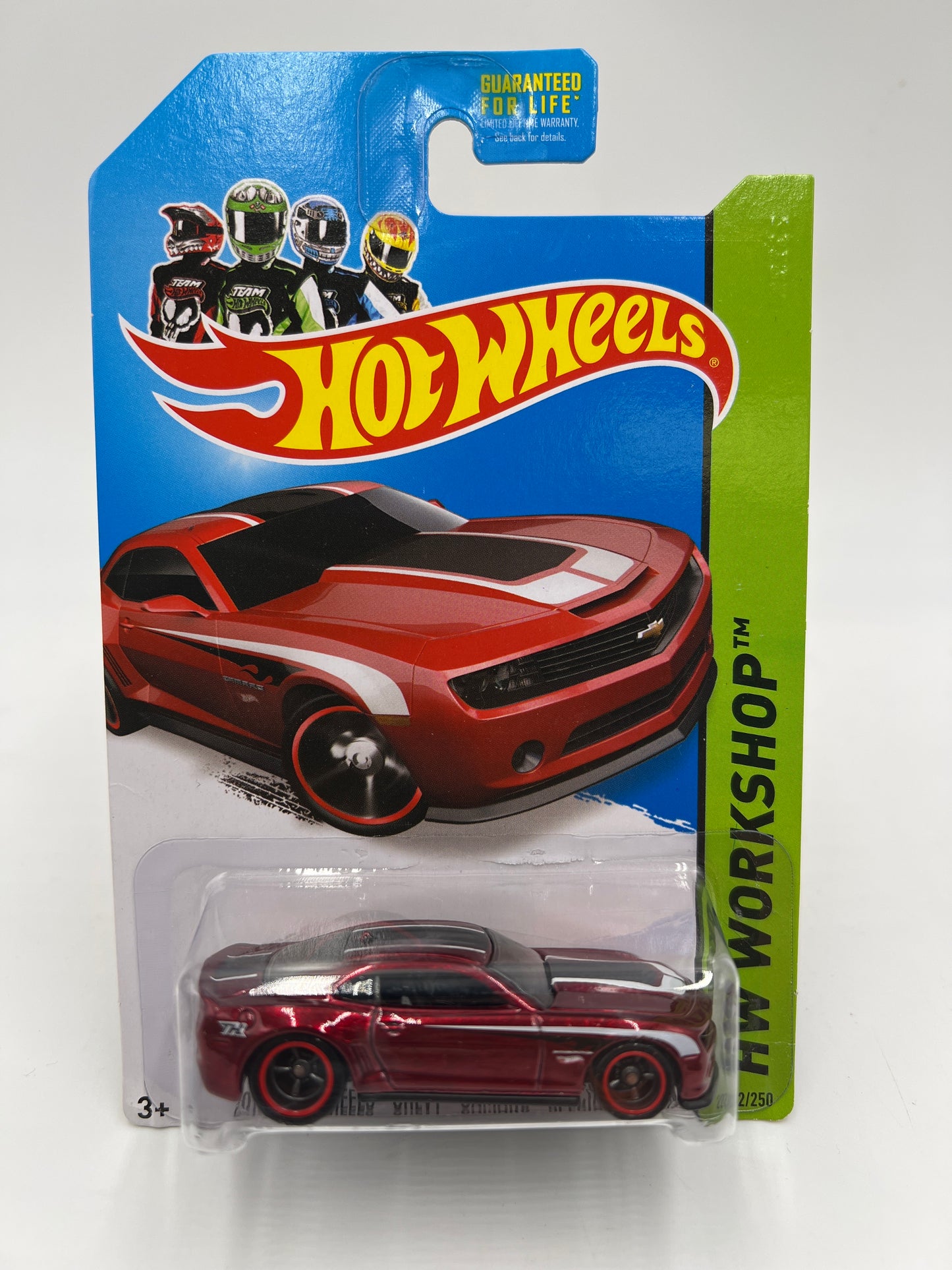 2014 Hot Wheels Super Treasure Hunt #202 2013 Hot Wheels Chevy Camaro Special Edition Red W/ Protector