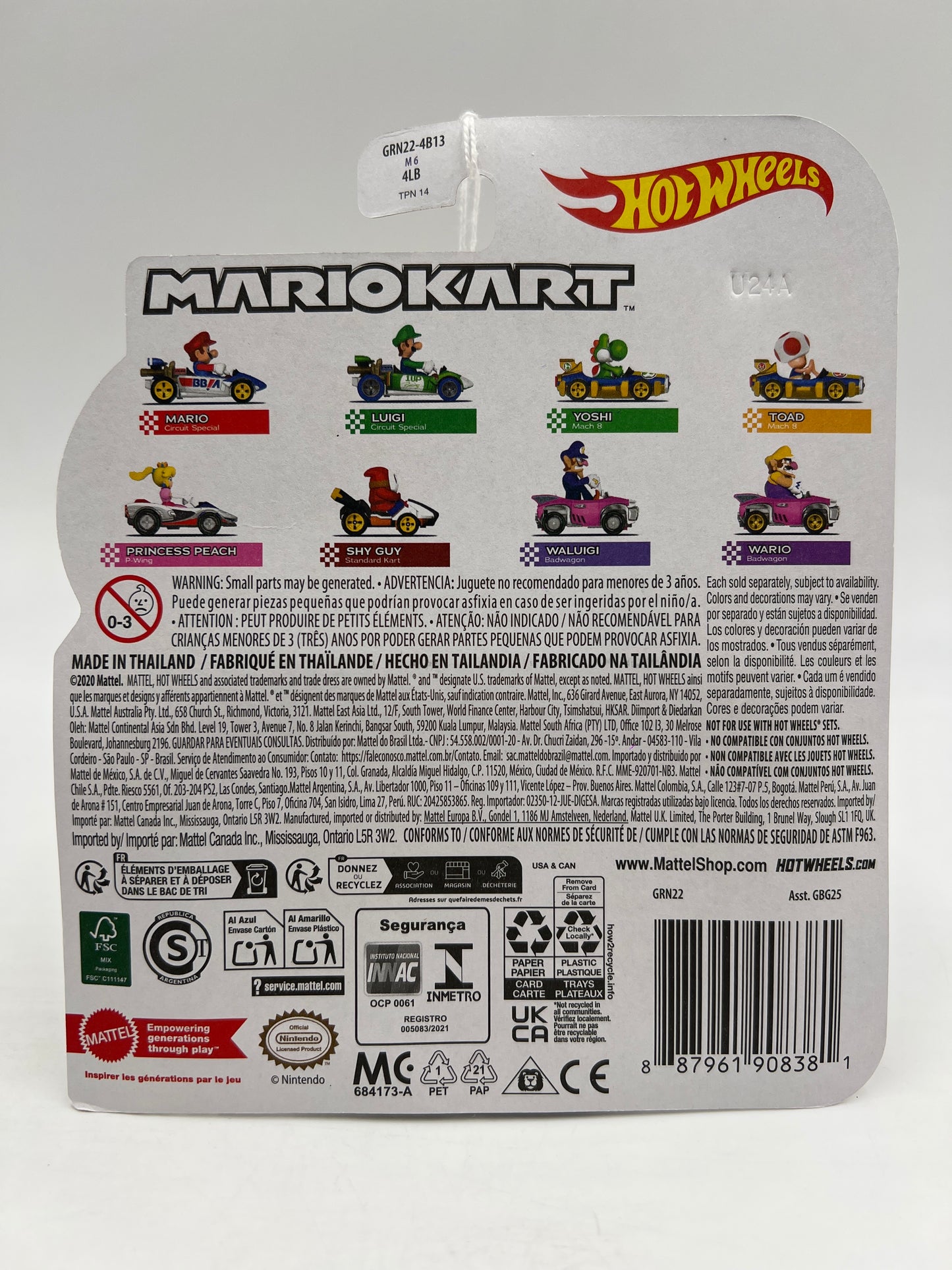 Hot Wheels Mario Kart Wario Badwagon 112A