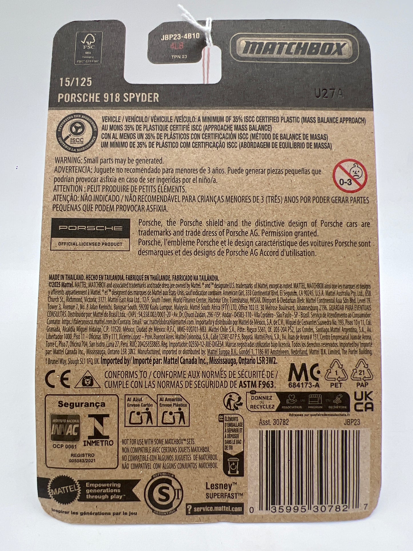 2026 Matchbox #15 Porsche 918 Spyder Red 214C