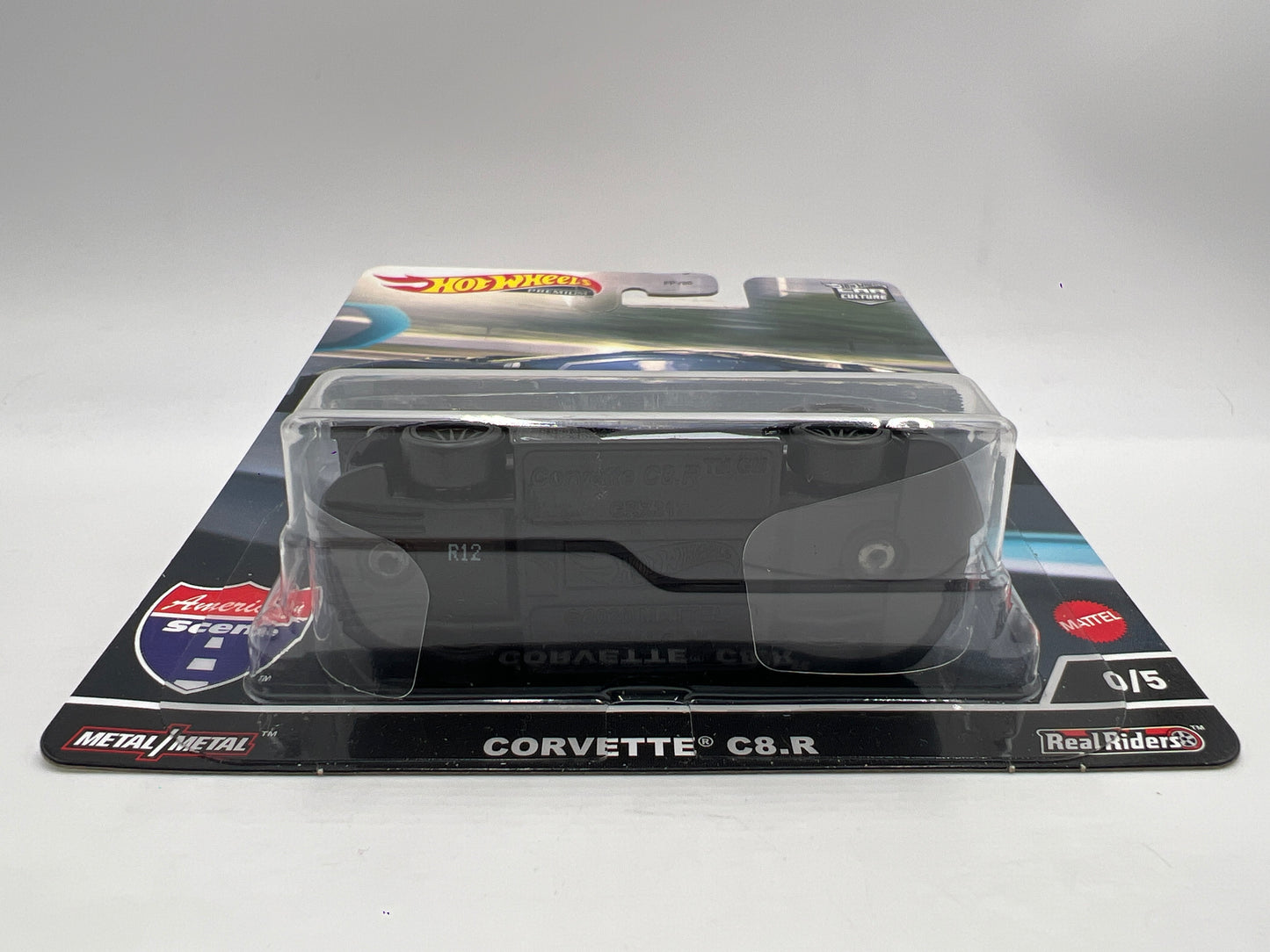 Hot Wheels Premium Car Culture American Scene CHASE #0 Corvette C8.R Black W/Protector