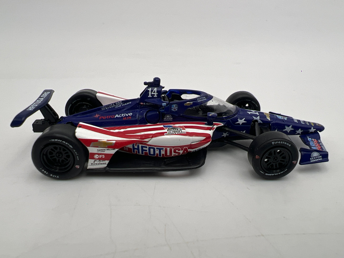 IXO Models 1/64 NTT Indycar Series Santino Ferrucci #14 HFOTUSA